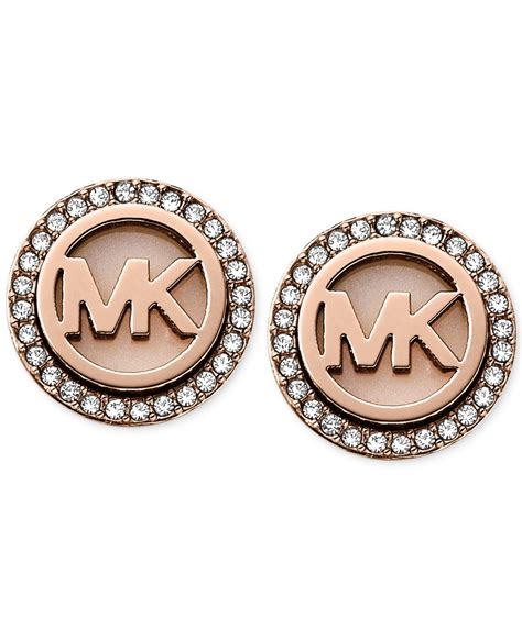 michael kors rose gold earrings.